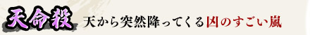天命殺 天から突然降ってくる凶のすごい嵐 天命殺 天から突然降ってくる凶のすごい嵐