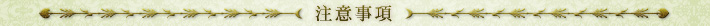 注意事項